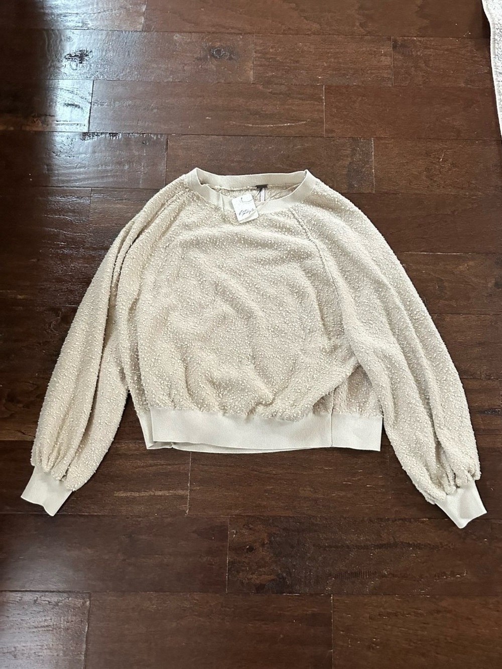 Free People Found My Friend Pullover in tan size Medium-NWT - Picture 2 of 11